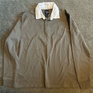 RSQ Olive and White Polo Shirt